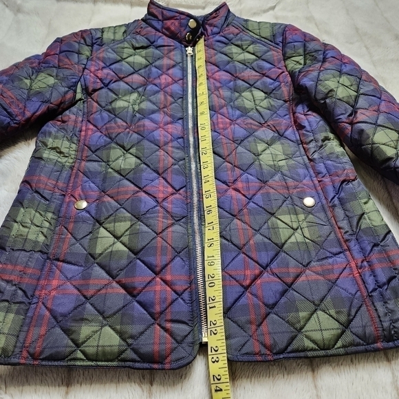 Jacket Plaid Green Navy red  cokors zipper FADED GLORY NWOT - Picture 11 of 12